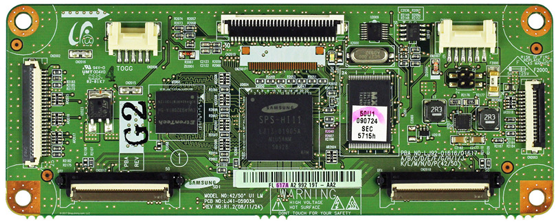 Samsung BN96-09739A (LJ92-01617A) Main Logic CTRL Board